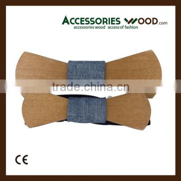 Wholesale Decorative Fashionable Wooden Bow Ties For Children