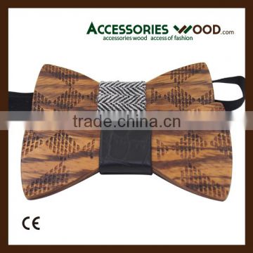 Wholesale handmade mens and kids Wood bow ties with case