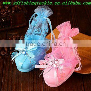 Personalized OEM big baby shoe head shoelaces lace plastic candy bag for baby gift