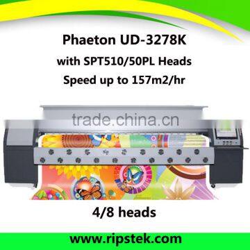 Phaeton UD-3278K 3.2m wide format outdoor Flex banner printing Ink Machine