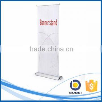 Trade show advertising aluminum heavy base roll up standee, water drop roll up stand, wide base roll up banner