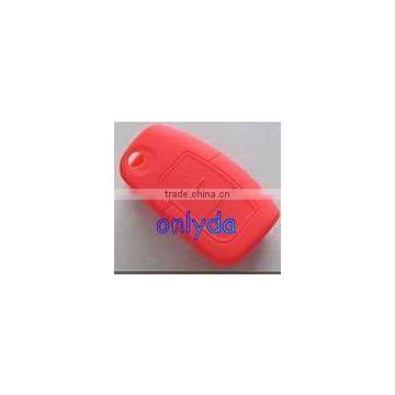 Fashion promotional gifts silicone key cover silicone skin cover for car key with red colour