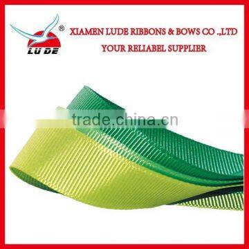 2016 wholesale high quality green solid color grosgrain ribbon