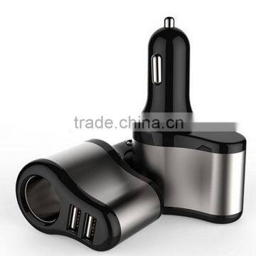 Double usb cigarette lighter intelligent car charger