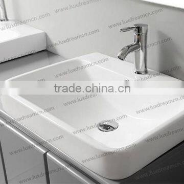 Grey 60" European Wall Mount Bathroom Vanity Cabinet photo-3