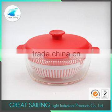 Transparent pyrex glass steamer pot