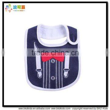 BKD made in China print navy babies bibs