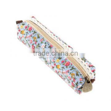 Girls Flower Lace Floral Pencil Case Pen Bag Purse Cosmetic Makeup Pouch Bag photo-5