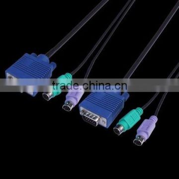 KVM Cables 2 PS/2 Male & 1VGA Male to Male