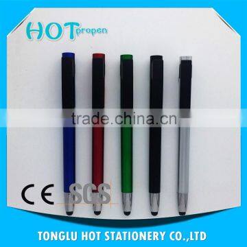 Spray Paint Colored Barrel, Wide Chrome Ring With Black Big Clip,twist Touch Pen photo-2