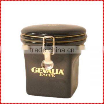 New design ceramic handmade coffee tin canister