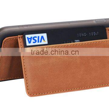 Leather Stand Back Case With Card Holder for Mobile Phone 6 photo-6