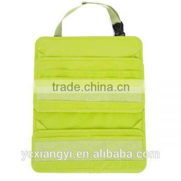 Simple Mesh Canvas Back Seat Organizer, Car Back Seat Durable Storage Bag Organizer for Bussiness Baby Nursery