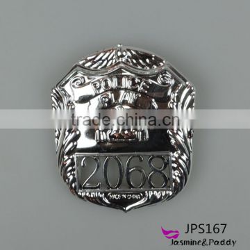 Hot sale plastic badges police hat badge