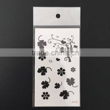 WM109--Black Tribal Tattoo Sticker