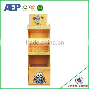 Printed advertising portable cardboard display stand