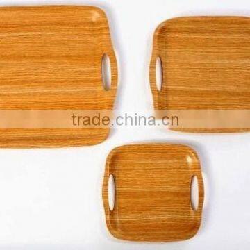 Assorted Size Wooden Handy Tea Tray, Wooden Tea Tray, Handle Tea Tray, Non-Slip Design for Avoid Spillages, Serving Tray, Tray