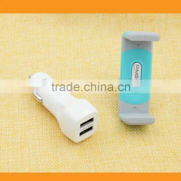 Sales Promotion !!! PNGXE High speed charging with micro usb cable 12v-24v input 2 port mobile phone car charger