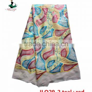 Haniye JLQ29-1/2016 Best Price Embroidery French Lace / Hot Selling African Water Soluble Tulle Lace Fabric photo-2