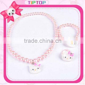 hello kitty jewelry necklace ring braclet set