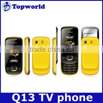 Cheapest Q13 Mobile Phone Slide Phone Bluetooth TV Dual Cards
