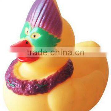 Fashion glass float duck with a wreathe