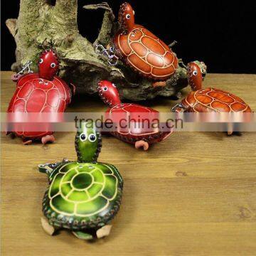 Mini Women Craft Genuine Leather Ladies Animal Shape Coin Purse / Handmade Change Purse
