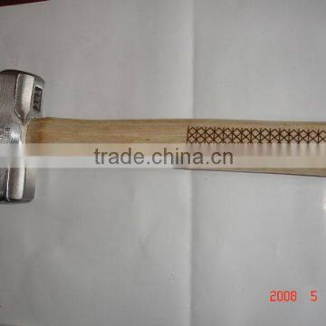 steel forged hammer with wood handle