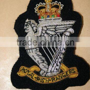Hand Made Embroidery Bullion Wire Badges photo-2