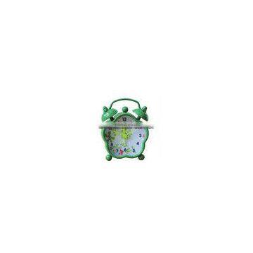 TB05401 Green Mini Gifts Alarm Clock With Flower Shape