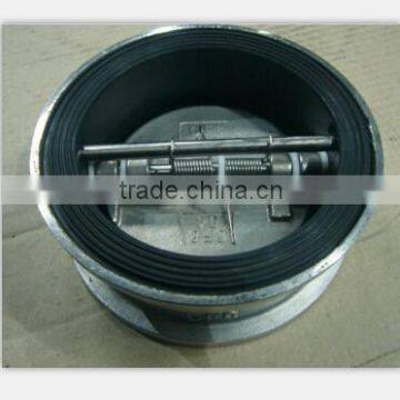 CF8 material Wafer type Ductile Iron Double Door Check Valve