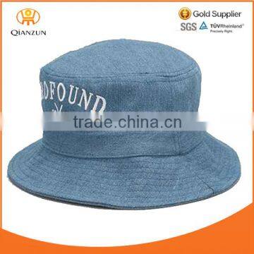 2014 Hot Sale Embroidery Jeans Style navy blue Bucket Hat