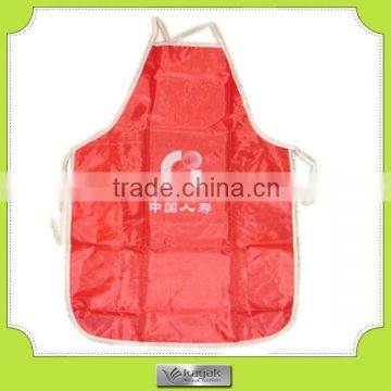 promotional red PVC printing cheap apron custom