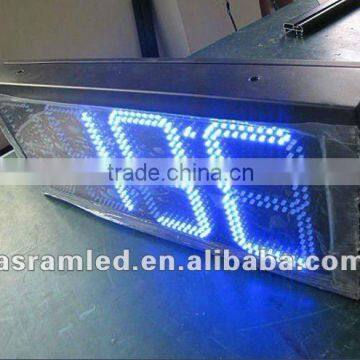 10" 88:88:88 blue Outdoor LED Temperature Display/ Outdoor 10inch Red time and temperature led display