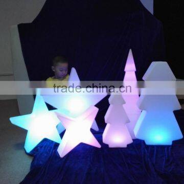 PE plastic flashing christmas star decoration