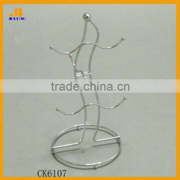 chrome wire cup rack