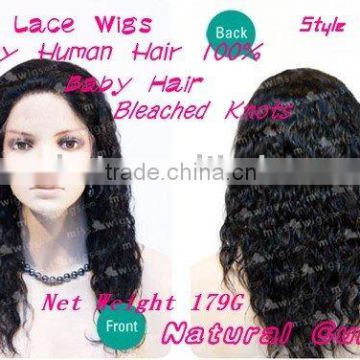 Hand Made Full Lace Hair Wigs - Long Curly Hair Wigs