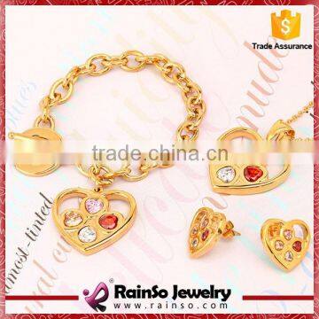 Wholesale Heart Set Jewellary With Zircons