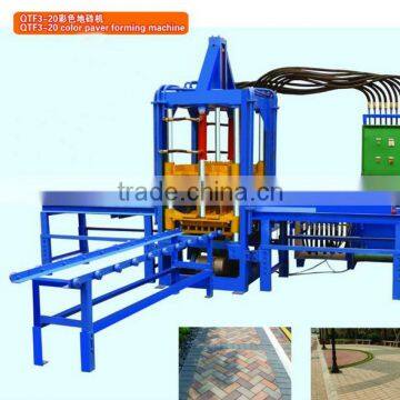 QT3-20 Auto Hydraulic Hollow Brick and Pave Brick Making Machine and Colour Brick Making Machine