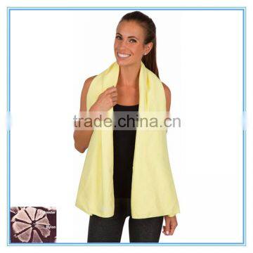 Super soft yellow microfiber towel,microfiber beach towel