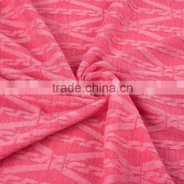 Polyester Viscose Fabric Hacci Knit Fabric Jacquard Fabric