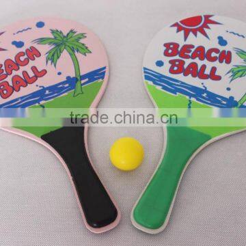 19*33cm Hot Sale Wooden Beach Racket Set