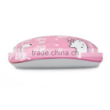 Utra Thin Pink 2.4Ghz New Optical Usa Practice Mouse photo-4
