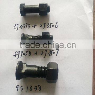 Grade 12.9 plow bolt nut track bolt nut sprocket segment bolt nut6V0937+7H3607/5J4773+2J3506/4J9058+2J3507/9S1838