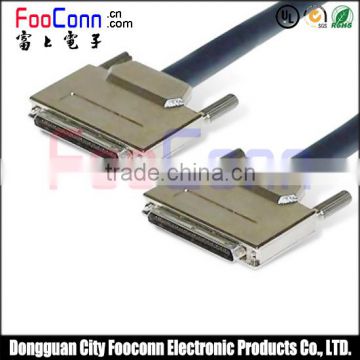 High Quality SCSI 68P Cables , VHDCI-68P male to male , UL 20276 Twisted Pairs