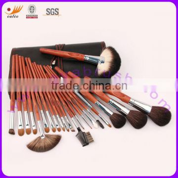 Professional special handle design of 21pcs makeup brush set with black case--factory-supply