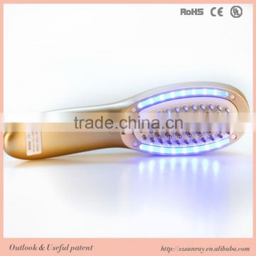 2016 hot! hair growth products LED light wave comb\combs