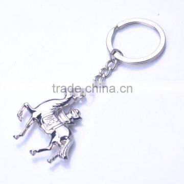 3D metal horse key chains wholesale horse key rings on sale