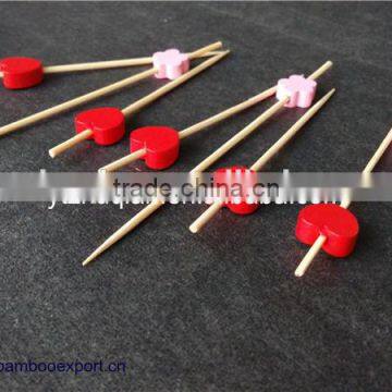 High Quality Bamboo Skewer With Bead Color Bamboo Skewers,Party Drink Skewers With Pick photo-6