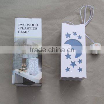 2016 Hot Sell Wholesale New Style PVC Wood-plastic Lamp For Home Use